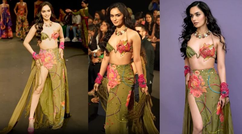 Manushi Chhillar Steals the Spotlight at Lakme Fashion Week 2024