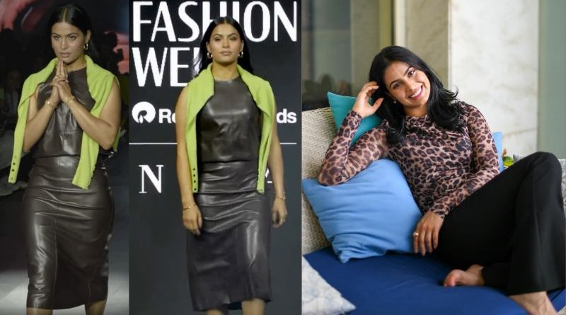 Olympic Champion Manu Bhaker Stuns at Lakme Fashion Week 2024