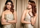 Samantha Ruth Prabhu Stuns in Metallic Gown at Citadel Promotional Event