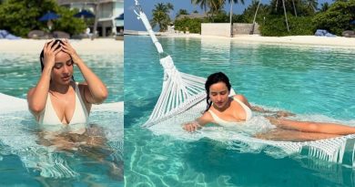Neha Sharma Dazzles in Paradise Inside Her Breathtaking Maldives Vacation at Baglioni Resort