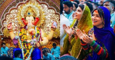 Ganesh Chaturthi 2025 Jacqueline Fernandez and Avneet Kaur Attains Aarti at Lalbaugcha Raja