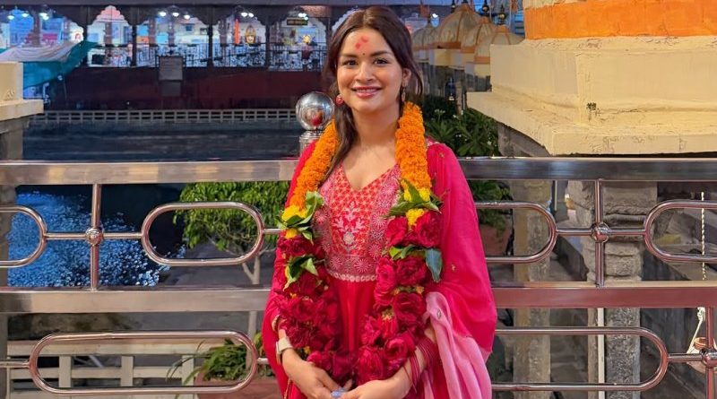 Avneet Kaur Celebrates Birthday with Divine Blessings at Mahakal Lok, Ujjain