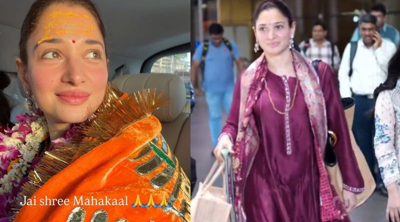 Tamannaah Bhatia’s Soul-Stirring Visit to Mahakaleshwar Temple in Ujjain
