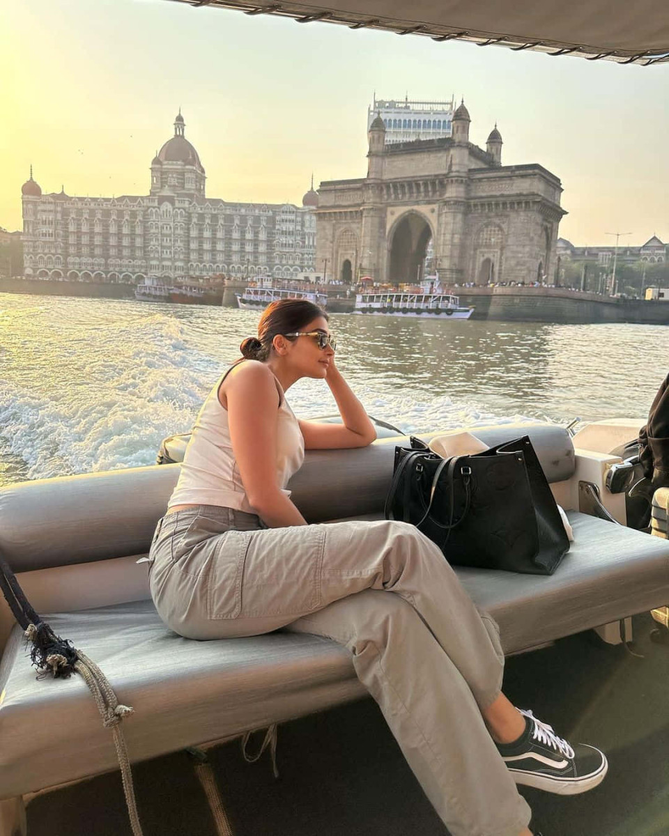 Pooja-Hegde on Couch at Sea